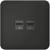 Ajax SideCover LAN (Horizontaal) Plate, Afdekking (LAN Netwerk Uitgang)