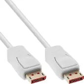 InLine DisplayPort 1.4 kabel, 8K, wit, vergulde contacten, 2m