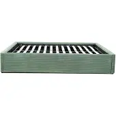 CALICOSY - Opbergbed 160x200 cm in kaki ribfluweel - LILA