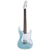 Mooer MSC40 Pro Guitar Dreamy Blue elektrische gitaar met gigbag