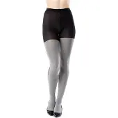 Bellivalini Panty – 100 DEN – Katoen – Zwart gemêleerd – L - BLV-GI-1118