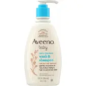 Aveeno Baby Daily Moisture Gentle Body Bath Wash & Shampoo – Lightly Scented – 354ml
