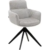 Kick Collection Draaistoel Niek - Draaistoel - Luxe textuurstof - Grijs