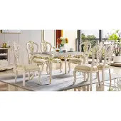 AEA Esstisch 6x Stühle Esszimmer Set Essgruppe Klassischer Tisch 7tlg Set Stuhl