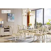 AEA Klassische Esszimmer Garnitur Stühle Barock Rokoko Stil Essgruppe 6x Lehnstuhl