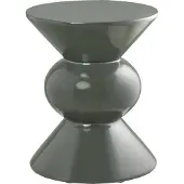 Ebuy24 Bijzettafel Rosolina - Rond Groen Fiberglas - Ø34x41cm