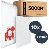 SQOON Basic - Miele F/J/M 3D Hyclean - Stofzuigerzak 10 stuks