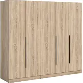 Furnilux Moderne Kleerkastcombinatie - Ruime Opbergoplossing Voor Jouw Slaapkamer - 200x180x52cm