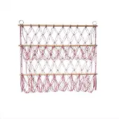Happiq Knuffeldier Hangmat - Speelgoednet voor Kinderkamer - Roze