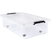 Deuba Opbergbox Deksel Transparant 60x40x17cm 30L