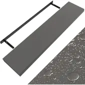Casaria Wandplank Zwevend Mat Grijs MDF 110x23x3,8cm