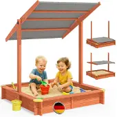 Spiel Werk Zandbak Sami 120x120cm incl Zonbescherming UV 50+