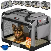 Cadoca Transportbox hond Grijs S 50x34x36cm