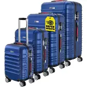 Monzana Reiskoffers 4-delig Blauw ABS