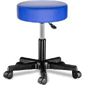 Casaria Verstelbare Draaikruk - 46/60cm Zithoogte – 1 Stuks Blauw