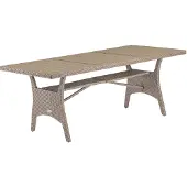 Casaria Polyrotan Tuintafel Takeo Crème 190x90x75cm WPC
