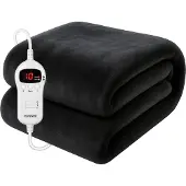 Monzana Elektrische Warmtedeken Grijs 180x130cm met Timer
