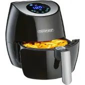 Monzana Heteluchtfriteuse Zwart RVS Kunststof 2,6L 1500W