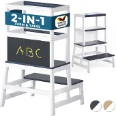 Spiel Werk Leertoren Barn Wit/Antraciet grenenhout 93x51x50cm