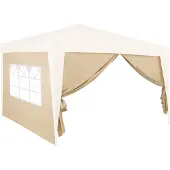 Deuba Zijwanden vouwtent set van 2 Beige 3x2m