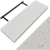 Casaria Wandplank Zwevend Mat Wit MDF 70x23x3,8cm