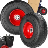 Gardebruk Steekwagenwiel set van 2 Zwart massief rubber