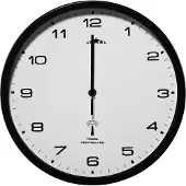 Monzana Radiogestuurde Wandklok Zwart Ø31cm