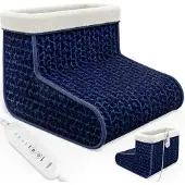 Monzana Elektrische voetenwarmer Blauw 4 warmtestanden 100W