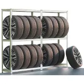 Monzana Bandenrek Set van 2 180x120x40cm gegalvaniseerd 795kg
