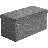 Casaria Opbergbank Donkergrijs 80x40x40cm