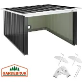 Gardebruk Robotmaaier Garage Antraciet Metaal 89x90x54cm