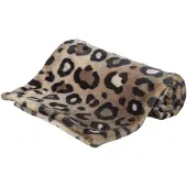 Trixie - Hondendeken Leo - Soft Pluche - Bruin/Panterprint - 70X50 cm