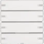 Berker KNX Q.x drukknopsensor, 4-voudig, comfortuitvoering, polarwit, fluweelzacht, 1 stuk.