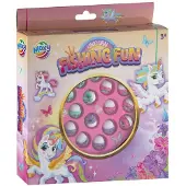 Creative Craft Group visspel roze unicorn - elektronisch hengelspel 21,5 cm.