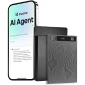 Mobvoi TicNote AI Spraakrecorder - AI Voice Recorder - Shadow AI Assistent - Live Transcriptie & Vertaling - 64GB - 120+ Talen - Grijs