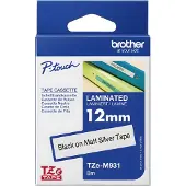 Brother TZe-M931 Tape Zwart op metallic (12 mm)