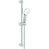 GROHE douchestangset Tempesta 100, artikelnummer 27644, met 3 straalpatronen, lengte 600 mm, 9,5 liter per minuut, chroom, 1 stuk.