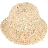 Maximo - Girl's Hut Gekäkelt - Hoed 51 cm, beige