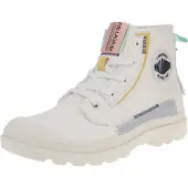 Palladium Veterlaarsjes 'Pampa' lichtblauw / geel / oudroze / wit