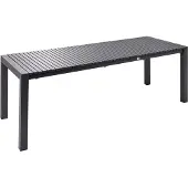 Beliani ARDESIO - Uitschuifbare tuintafel - Donkergrijs - Aluminium