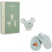 Kaloo Sound Wristband & Slippers Mouse Teddy Grijs Kinderen