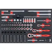 Teng Tools Gereedschapskisten, Gereedschapsset 77 st. (178840104)