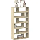 vidaXL Boekenkast 100x33x187,5 cm bewerkt hout sonoma eikenkleurig