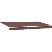 vidaXL Uitschuifbare luifel Bruin 400 x 200 cm Stof