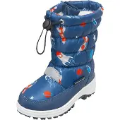 Playshoes Snowboots 'Weltraum' blauw / grijs / rood