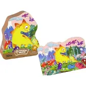 Leantoys Puzzel: Dinosaurus, vulkaan. 48 stukjes