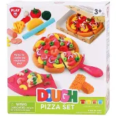 Playgo pizza kleiset speelgoed - 4 kleipotjes creatief spelen.