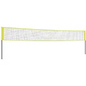 Volleybalnet 823x244 cm PE-stof geel en zwart