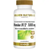 Golden naturals Vitamine B12 1000mcg Zuigtabletten
