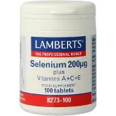 Lamberts Selenium 200mcg met vitamine A C E (100 tabletten)